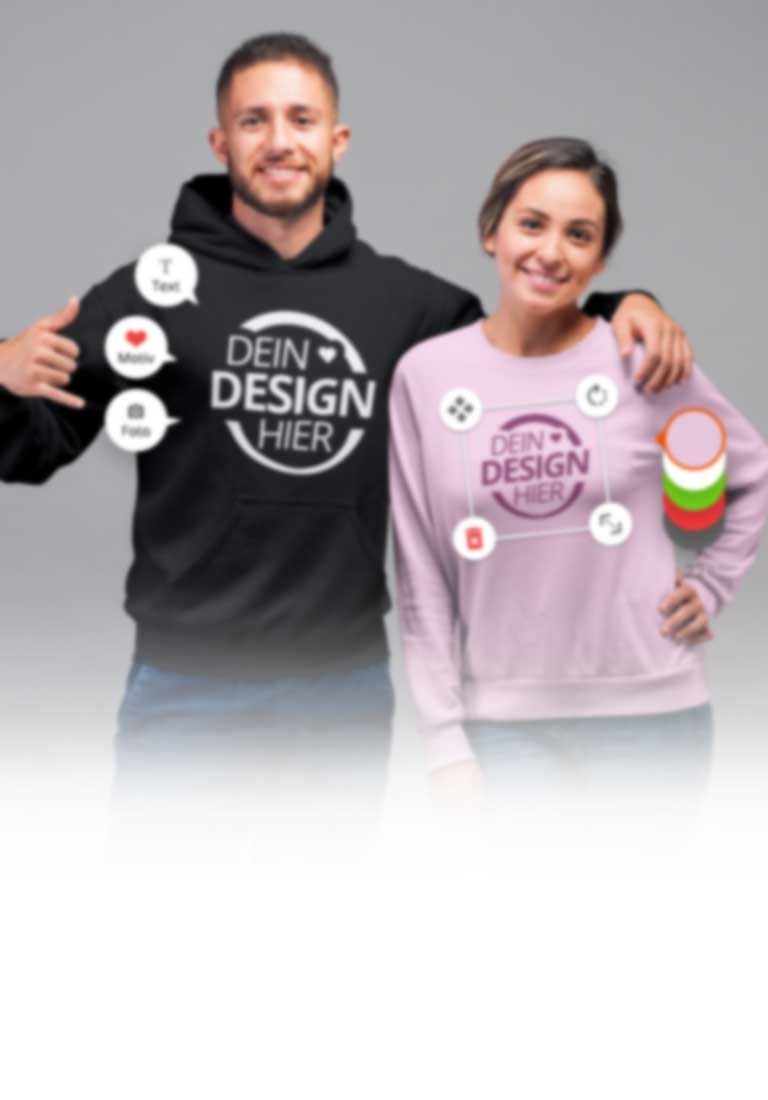Hoodies und Pullover bedrucken